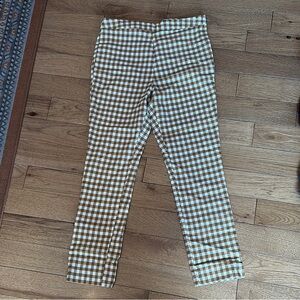 Mustard Gingham Pants